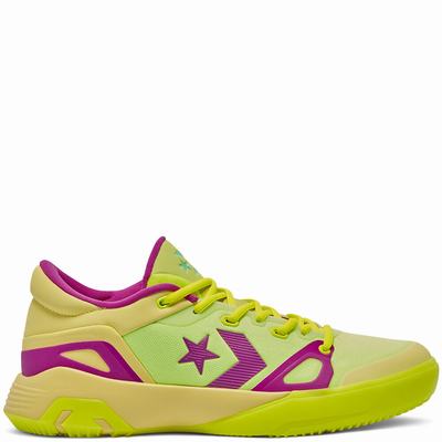 Converse Hi-Vis Converse G4 - Miesten Tennarit - Sitruuna/Violetit